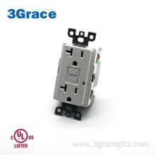 Mexico GFCI Receptacle Single Led Indicator 20A 125CV